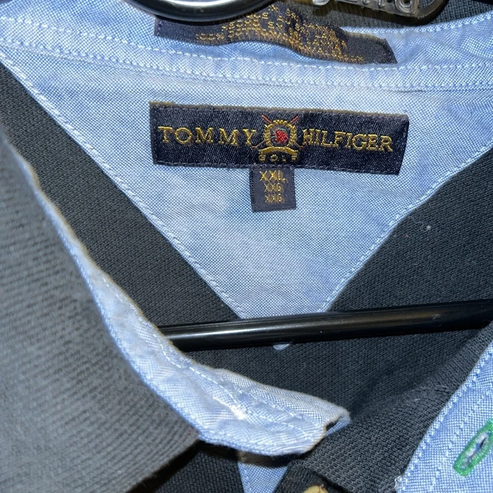 Mens Tommy Hilfiger long sleeved polo shirt. “ The Crossings “ on the chest. 2X - Picture 2 of 6